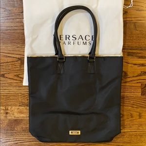 Versace Parfums Tote - Black & Gold